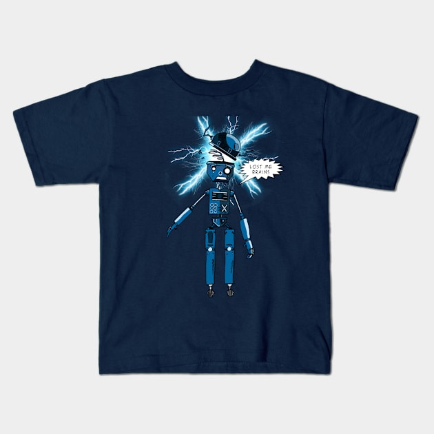 Lost Me Brain 2 Kids T-Shirt by sketchart